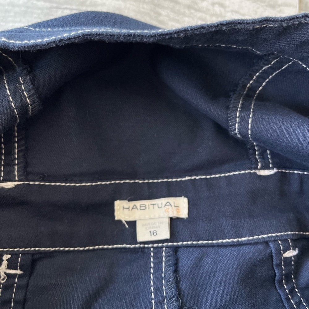 NWT Habitual Kids Jean Jumpsuit Size 16 - Picture 7 of 8